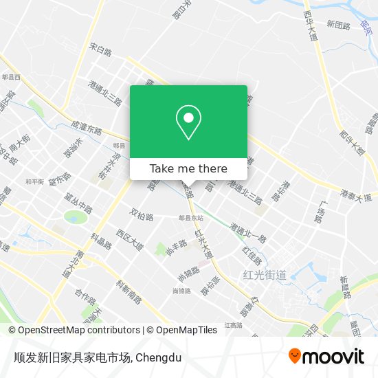 顺发新旧家具家电市场 map