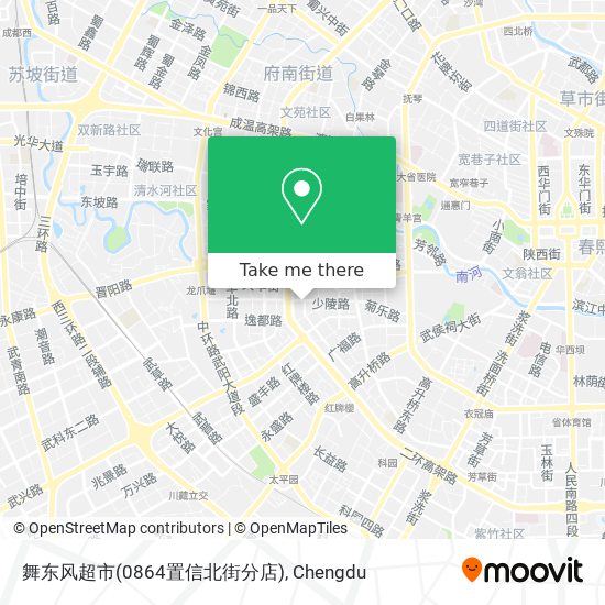 舞东风超市(0864置信北街分店) map