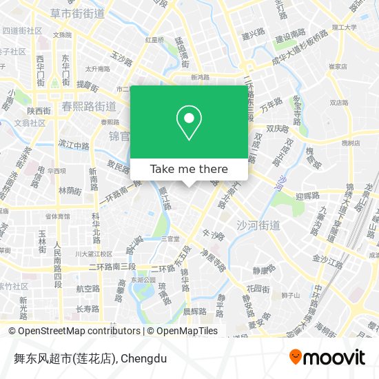 舞东风超市(莲花店) map