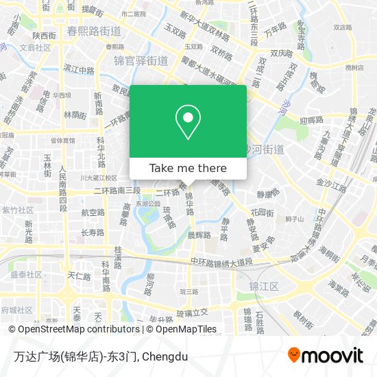 万达广场(锦华店)-东3门 map