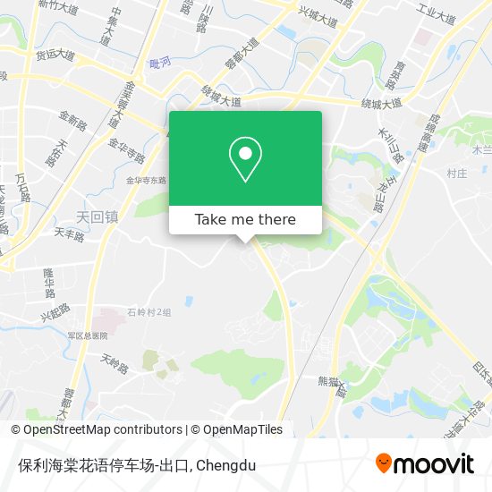 保利海棠花语停车场-出口 map