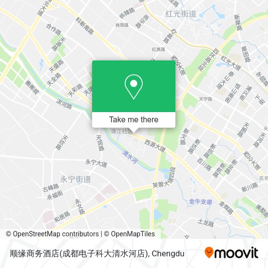 顺缘商务酒店(成都电子科大清水河店) map