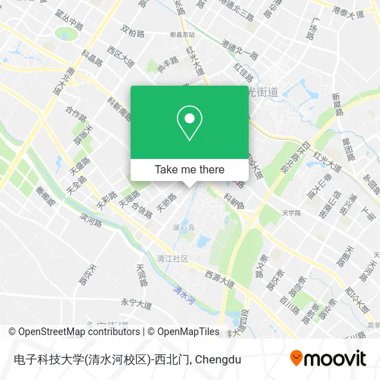 电子科技大学(清水河校区)-西北门 map