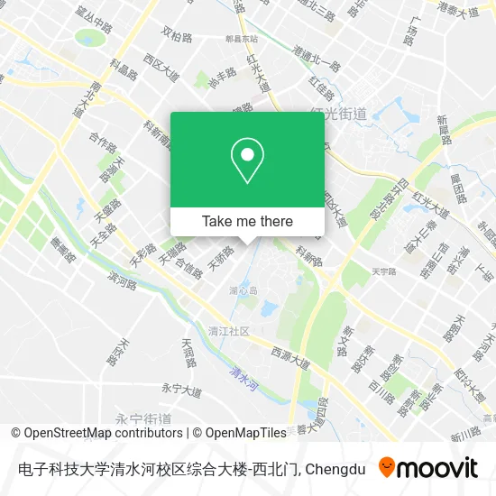 电子科技大学清水河校区综合大楼-西北门 map