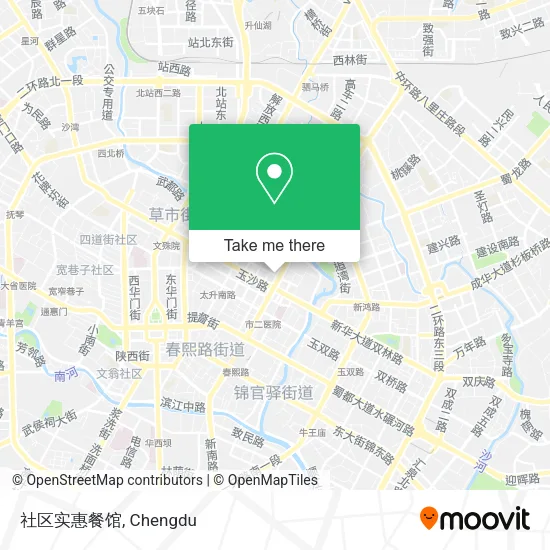 社区实惠餐馆 map