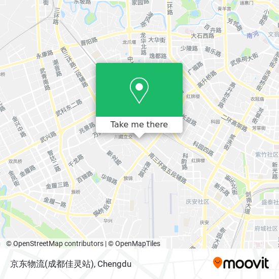 京东物流(成都佳灵站) map