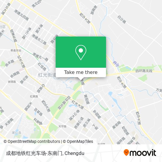 成都地铁红光车场-东南门 map