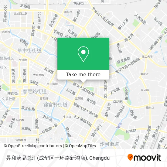 昇和药品总汇(成华区一环路新鸿店) map