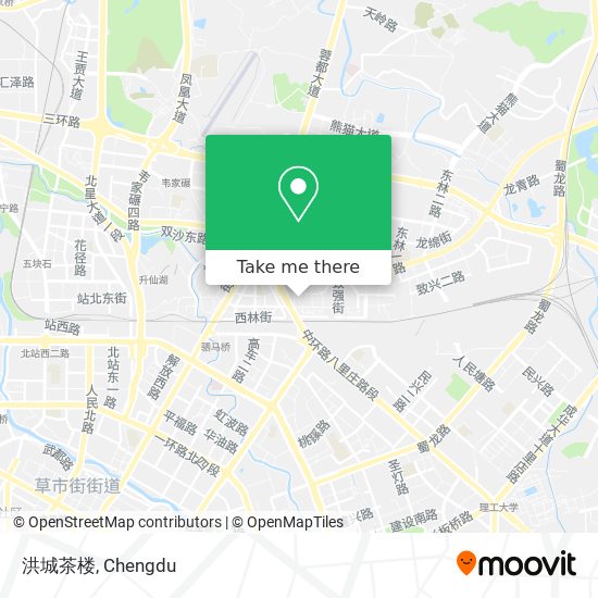 洪城茶楼 map