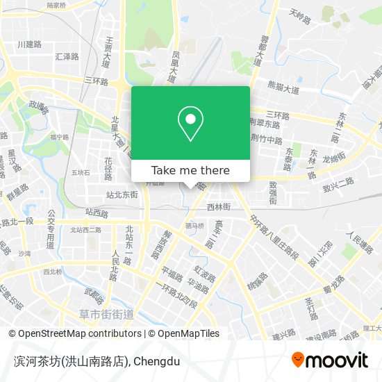 滨河茶坊(洪山南路店) map
