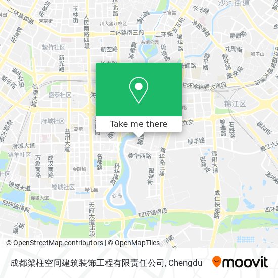 成都梁柱空间建筑装饰工程有限责任公司 map