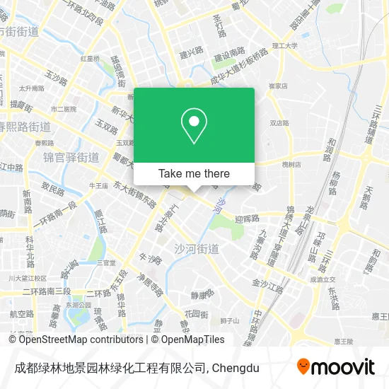 成都绿林地景园林绿化工程有限公司 map
