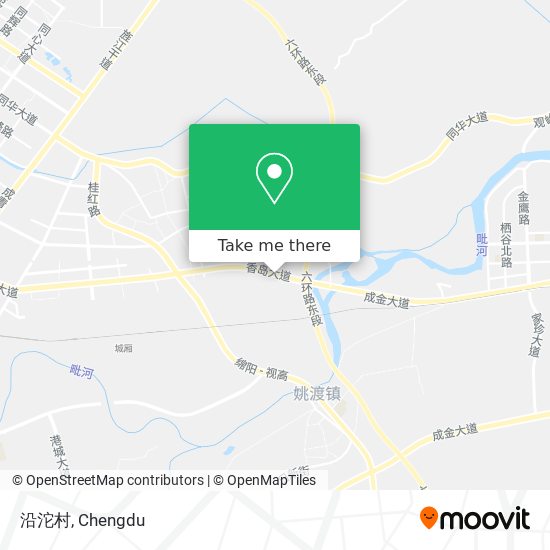 沿沱村 map