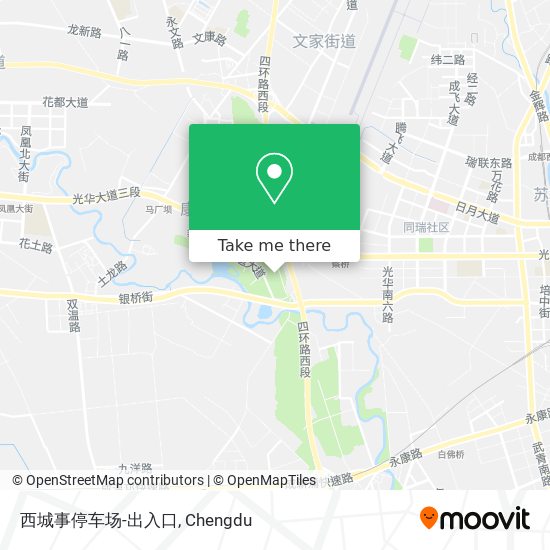 西城事停车场-出入口 map
