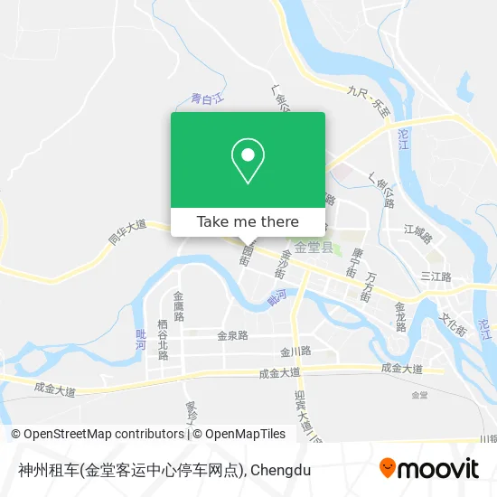 神州租车(金堂客运中心停车网点) map