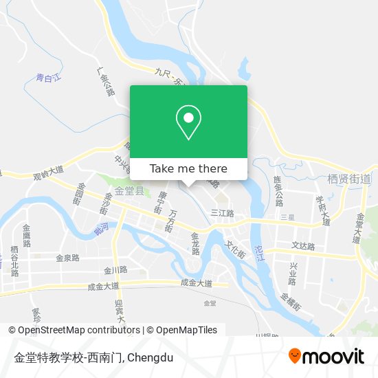 金堂特教学校-西南门 map