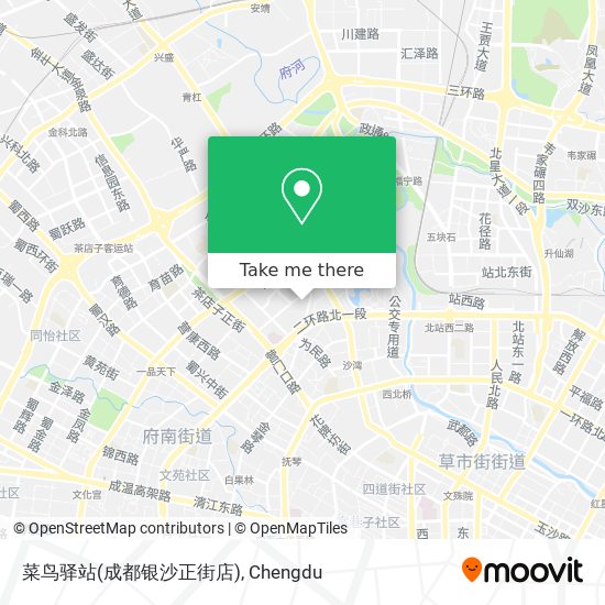 菜鸟驿站(成都银沙正街店) map