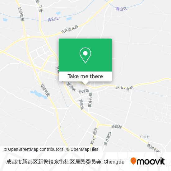 成都市新都区新繁镇东街社区居民委员会 map