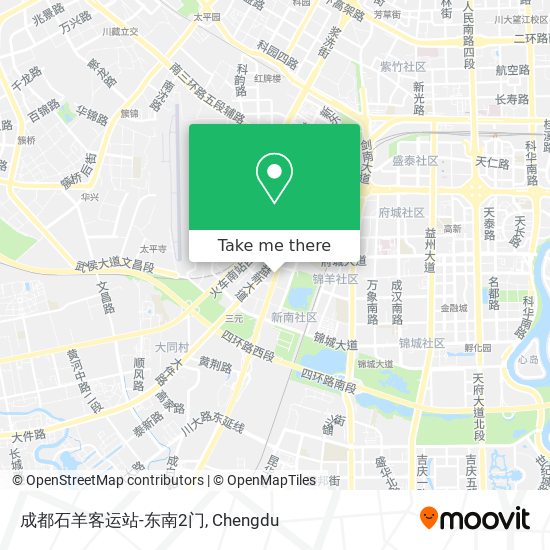 成都石羊客运站-东南2门 map