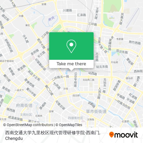 西南交通大学九里校区现代管理研修学院-西南门 map
