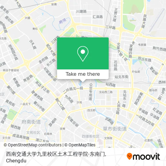 西南交通大学九里校区土木工程学院-东南门 map