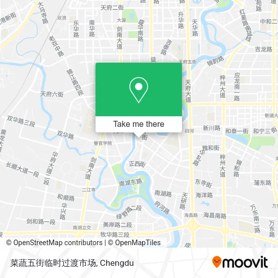 菜蔬五街临时过渡市场 map