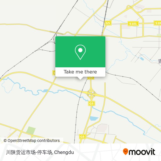 川陕货运市场-停车场 map