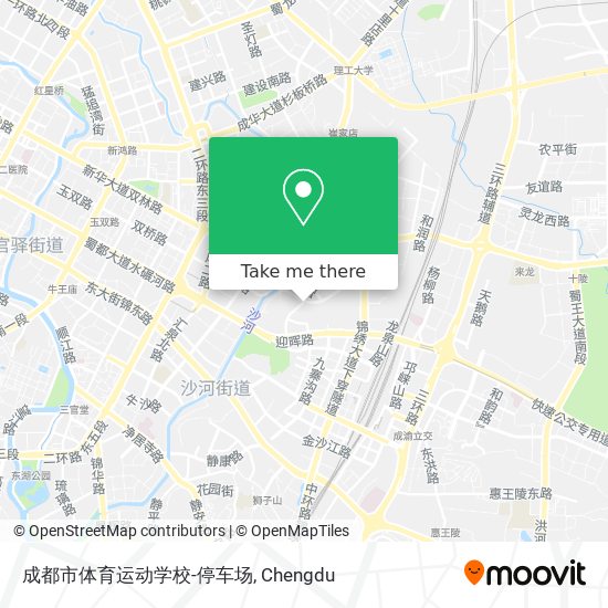 成都市体育运动学校-停车场 map