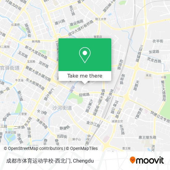 成都市体育运动学校-西北门 map