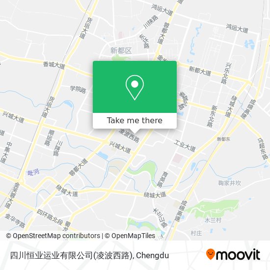 四川恒业运业有限公司(凌波西路) map