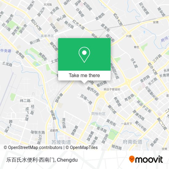乐百氏水便利-西南门 map