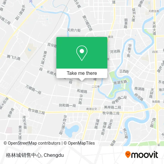 格林城销售中心 map