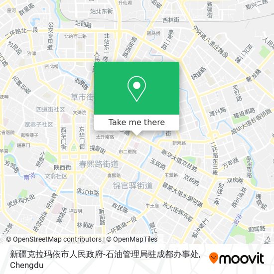新疆克拉玛依市人民政府-石油管理局驻成都办事处 map