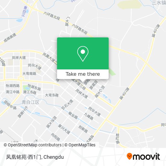 凤凰铭苑-西1门 map