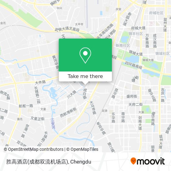 胜高酒店(成都双流机场店) map