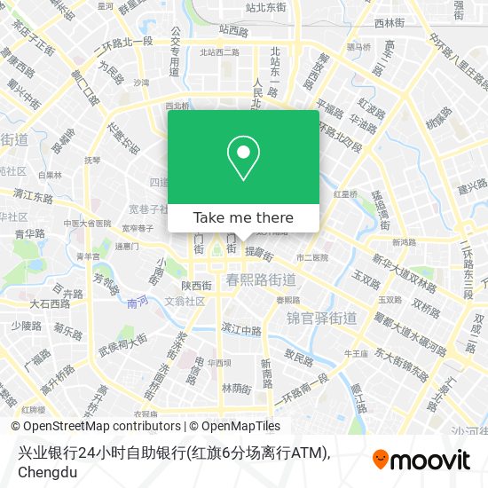 兴业银行24小时自助银行(红旗6分场离行ATM) map