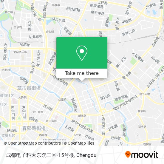 成都电子科大东院三区-15号楼 map