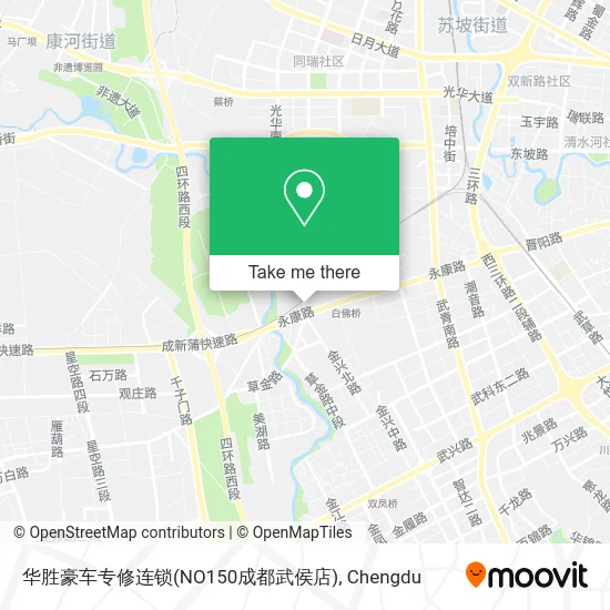 华胜豪车专修连锁(NO150成都武侯店) map