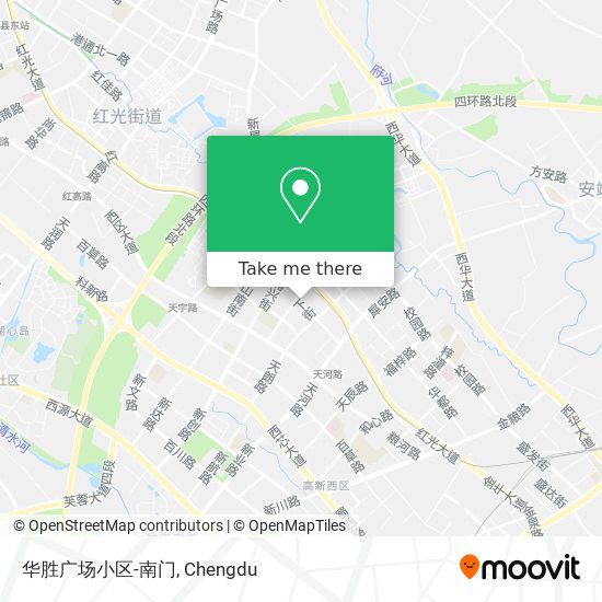 华胜广场小区-南门 map