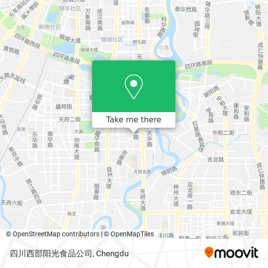 四川西部阳光食品公司 map