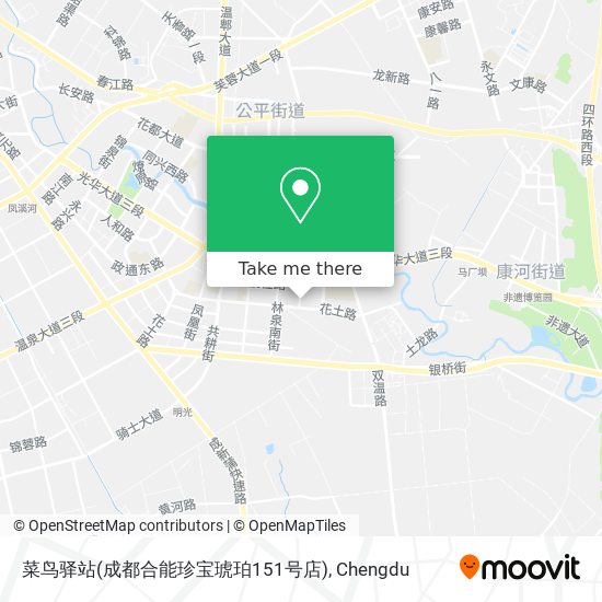 菜鸟驿站(成都合能珍宝琥珀151号店) map