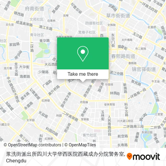 浆洗街派出所四川大学华西医院西藏成办分院警务室 map