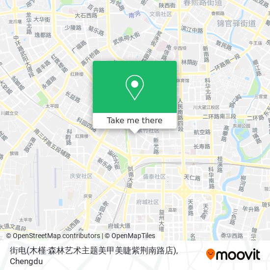 街电(木槿·森林艺术主题美甲美睫紫荆南路店) map