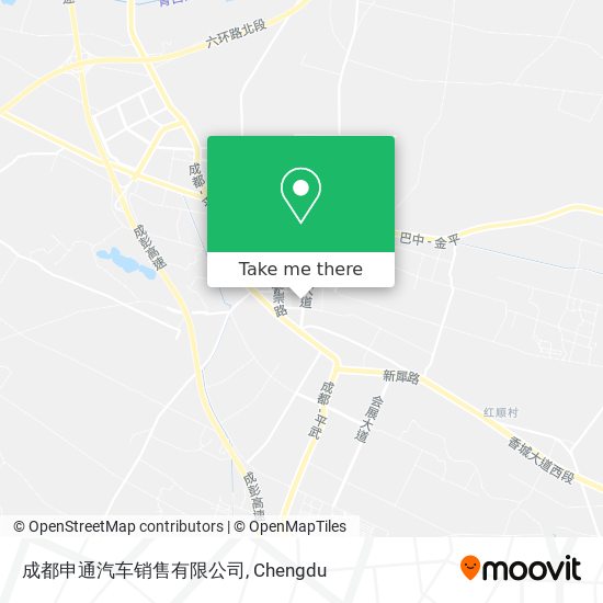 成都申通汽车销售有限公司 map