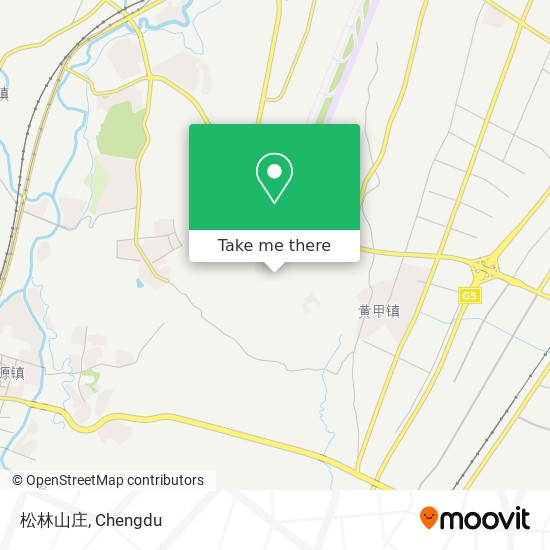 松林山庄 map