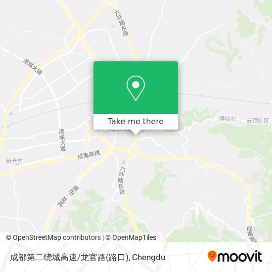 成都第二绕城高速/龙官路(路口) map