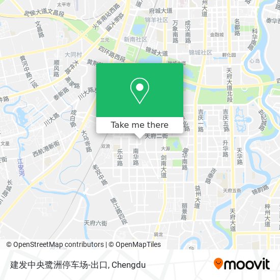 建发中央鹭洲停车场-出口 map