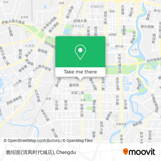 脆绍面(清凤时代城店) map