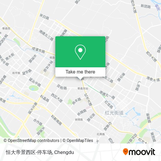 恒大帝景西区-停车场 map