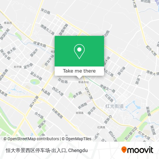 恒大帝景西区停车场-出入口 map